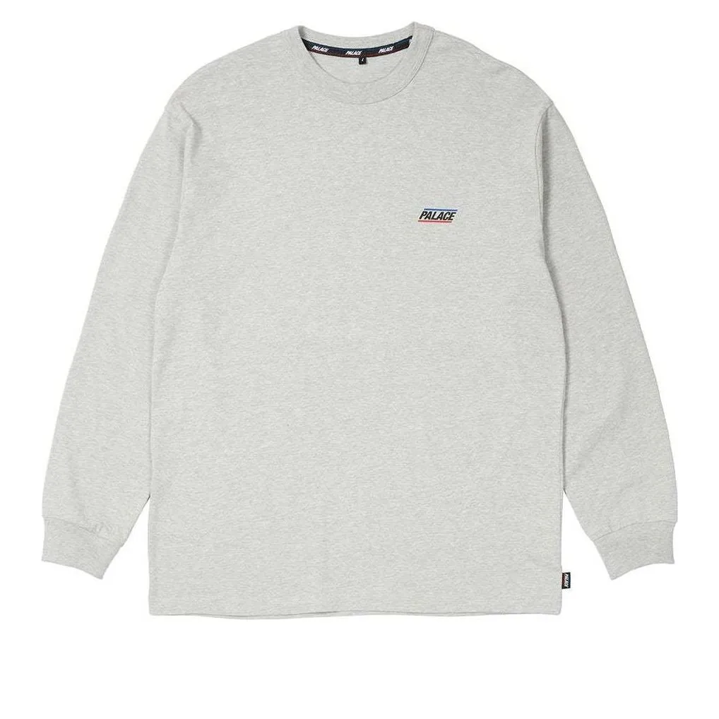 Palace Basically A Long-Sleeve T-shirt 'Grey Marl' P25LS027 sold by KicksCrew