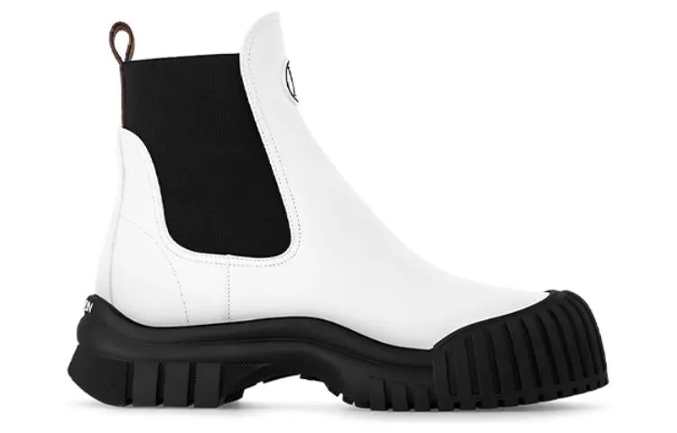 (WMNS) LOUIS VUITTON Ruby Flat Ankle Boots 'White' 1ABUJA sold by KicksCrew product image thumbnail 2
