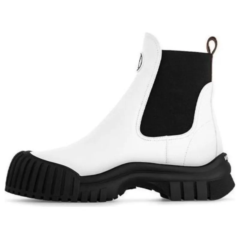 (WMNS) LOUIS VUITTON Ruby Flat Ankle Boots 'White' 1ABUJA sold by KicksCrew