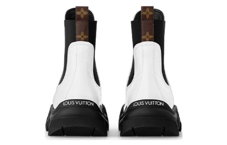 (WMNS) LOUIS VUITTON Ruby Flat Ankle Boots 'White' 1ABUJA sold by KicksCrew product image thumbnail 4