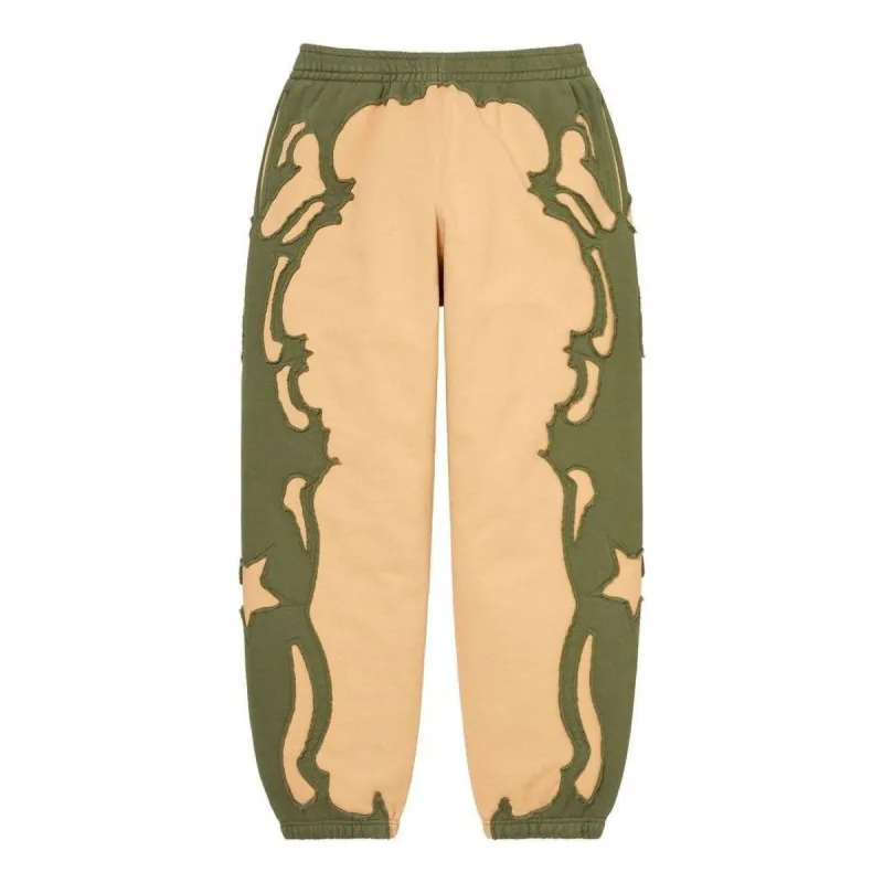 Supreme Western Cut Out Sweatpants 'Tan Green' SUP-SS23-220 sold by KicksCrew