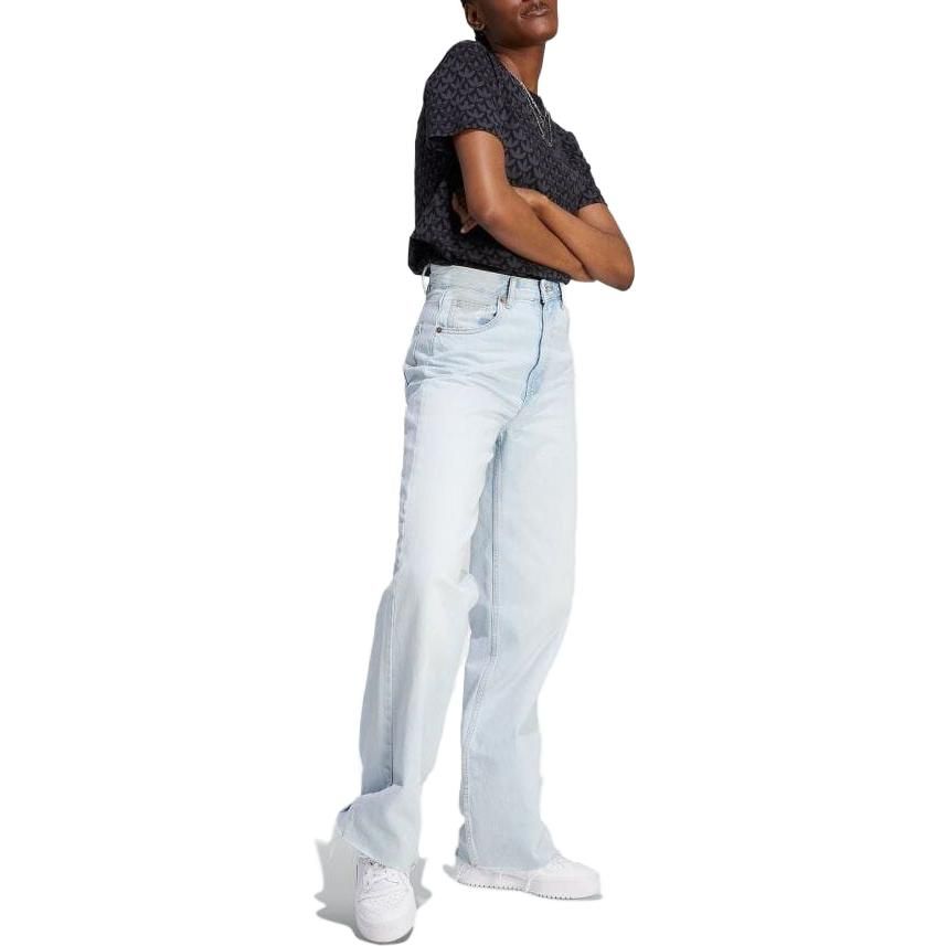 (WMNS) adidas Trefoil Monogram Tee 'Black' II3180 sold by KicksCrew product image thumbnail 2