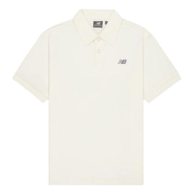 New Balance NB Logo Polo Shirt 'Ivory' NFE21011-IV sold by KicksCrew