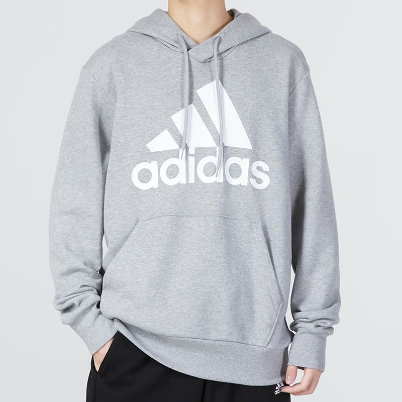 adidas Essentials French Terry Big Logo Hoodie 'Grey' IC9364 sold by KicksCrew product image thumbnail 3