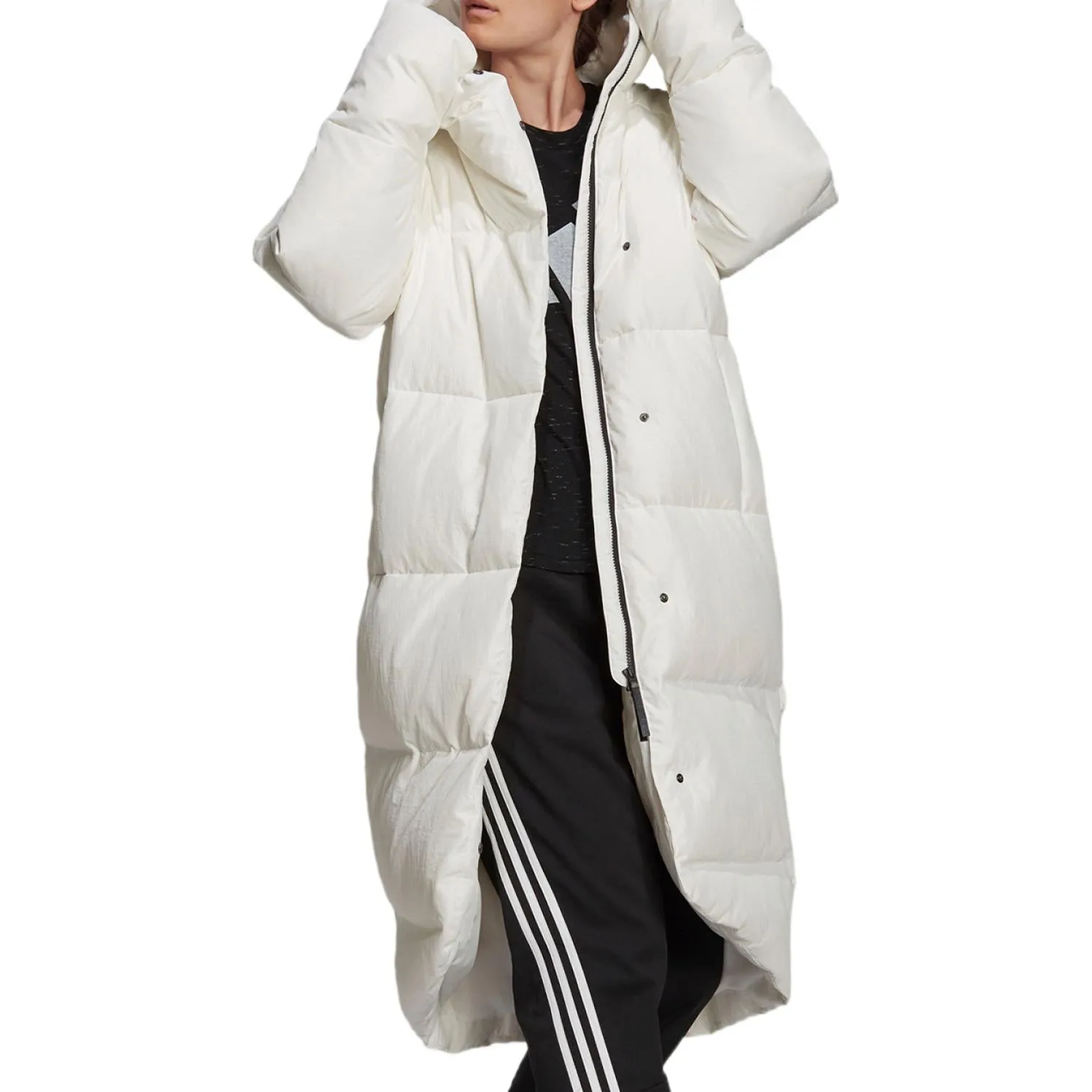 (WMNS) adidas Big Baffle Jacket 'White' GQ2509 sold by KicksCrew product image thumbnail 3