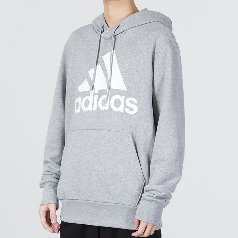 adidas Essentials French Terry Big Logo Hoodie 'Grey' IC9364 sold by KicksCrew product image thumbnail 5