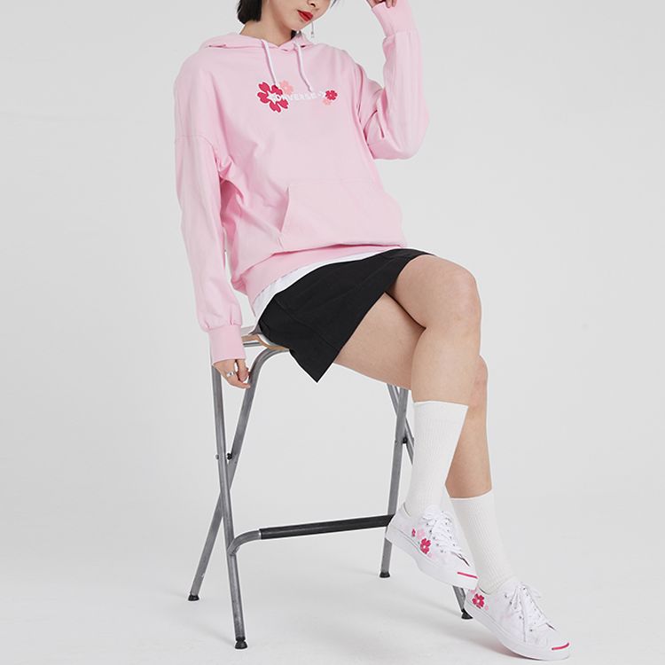 (WMNS) Converse Sakura Hoodie 'Pink' 10018477-A02 sold by KicksCrew product image thumbnail 4