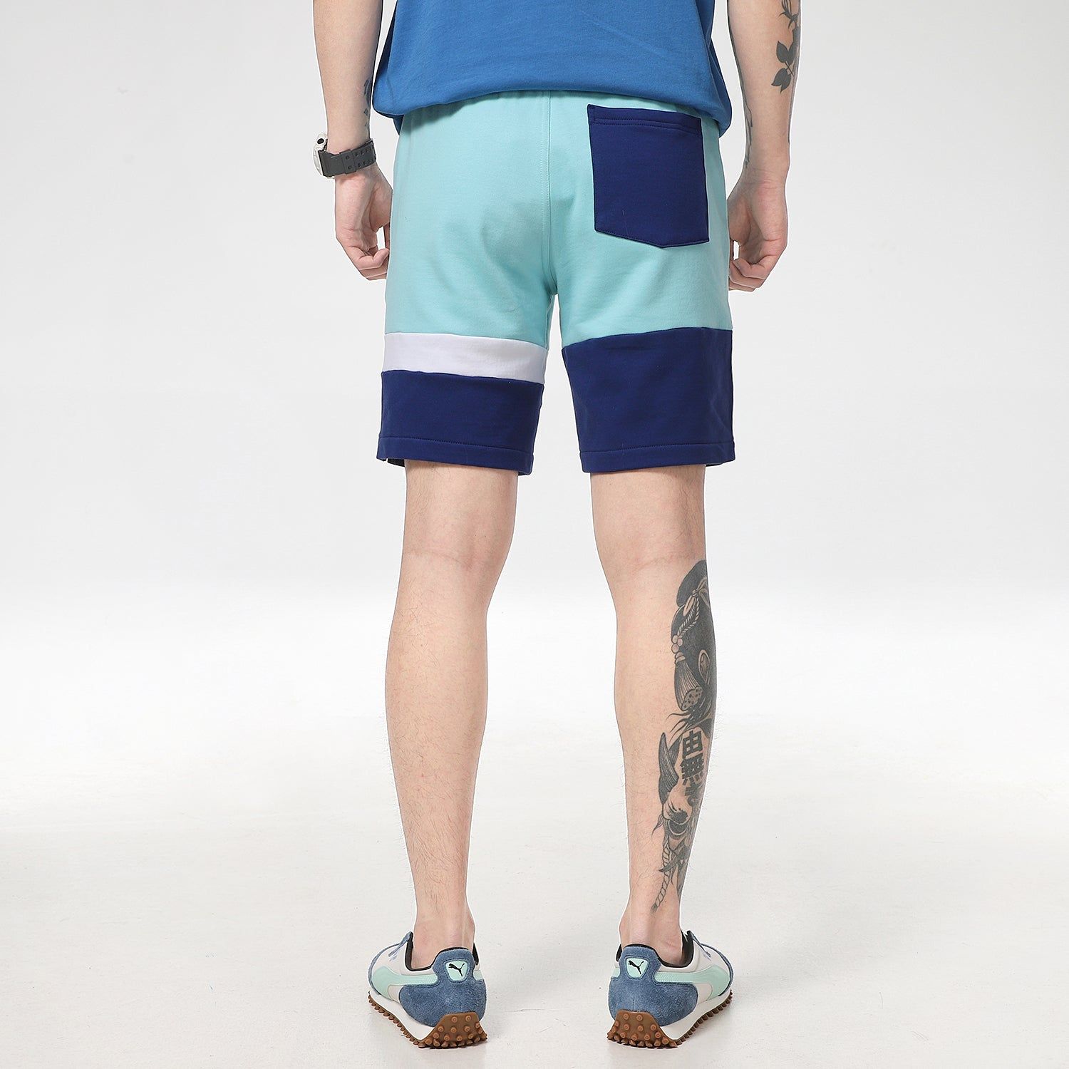 Puma Solid Basic Shorts 'Blue Navy White' 531304-49 sold by KicksCrew product image thumbnail 4