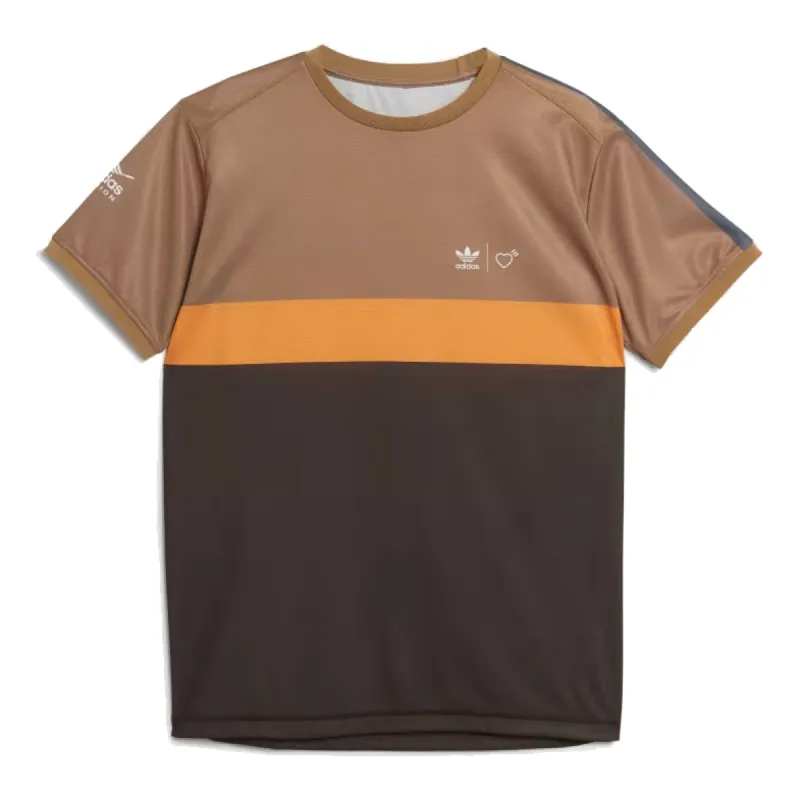 adidas x Human Made Graphic T-shirt 'Brown' HA9995 sold by KicksCrew