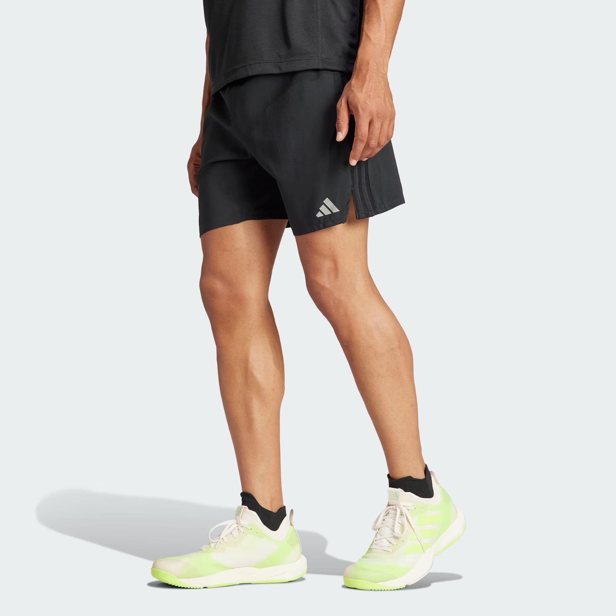 adidas HIIT Workout 3-Stripes Shorts 'Black' IK9747 sold by KicksCrew product image thumbnail 3