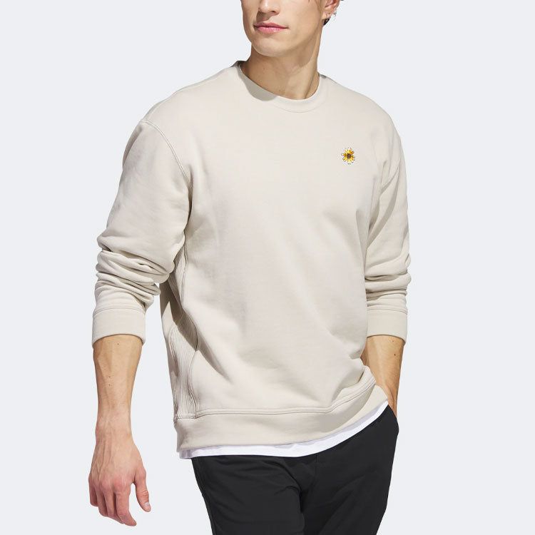 adidas Adicross x Burning Cart Layer Crew Golf Sweatshirt 'Beige' HS5607 sold by KicksCrew product image thumbnail 4