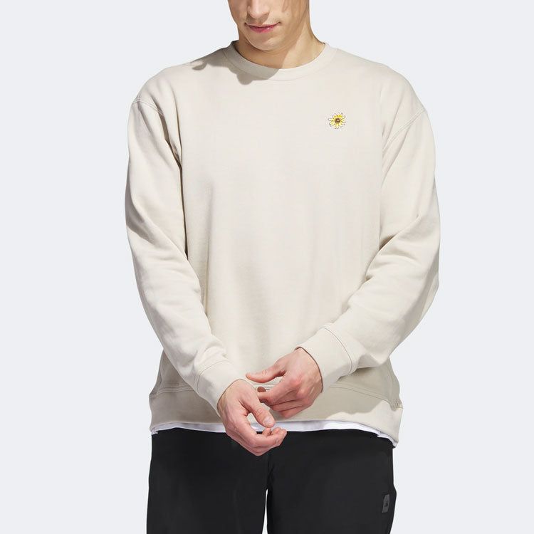 adidas Adicross x Burning Cart Layer Crew Golf Sweatshirt 'Beige' HS5607 sold by KicksCrew product image thumbnail 2