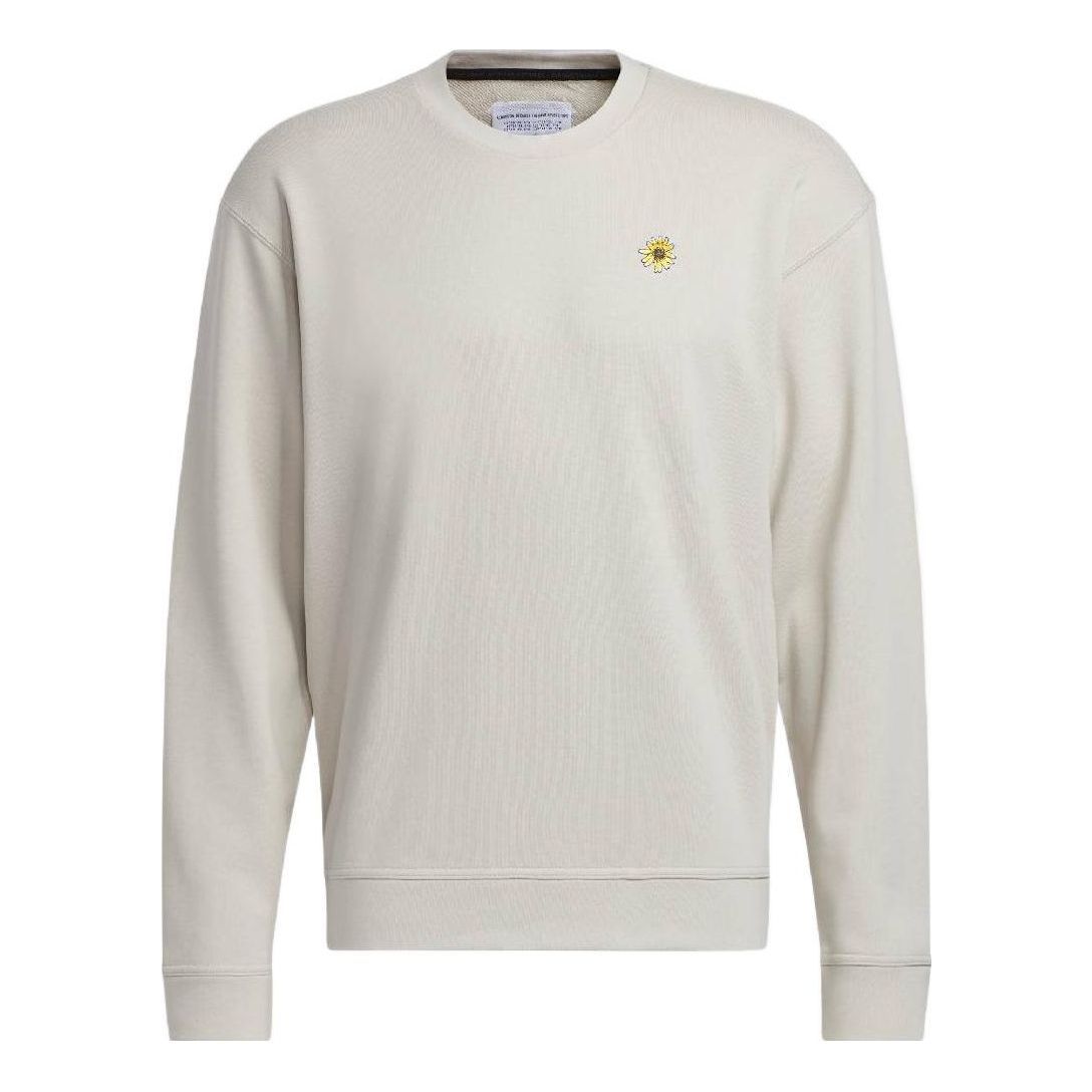 adidas Adicross x Burning Cart Layer Crew Golf Sweatshirt 'Beige' HS5607 sold by KicksCrew