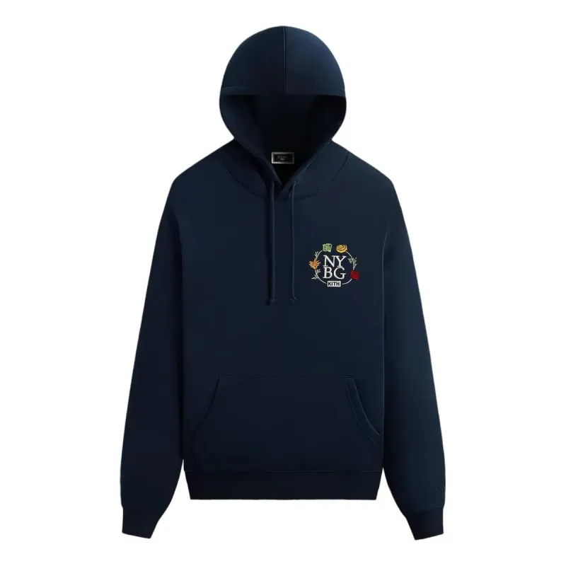 KITH SS24 x New York Botanical Garden La Casse Williams III Hoodie 'Nocturnal' KHM032119-413 sold by KicksCrew