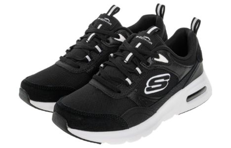 (WMNS) Skechers Skech-Air Court 'Black White' 149947-BKW sold by KicksCrew