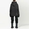 Balenciaga Bleached-Effect Button-Up Hooded Denim Jacket 'Black' 724653TNW541129 sold by KicksCrew