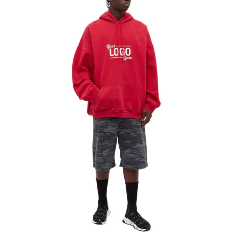 Balenciaga Your Logo Here Popover Hoodie 'Raspberry White' 651799-TKV83-6295 sold by KicksCrew product image thumbnail 2