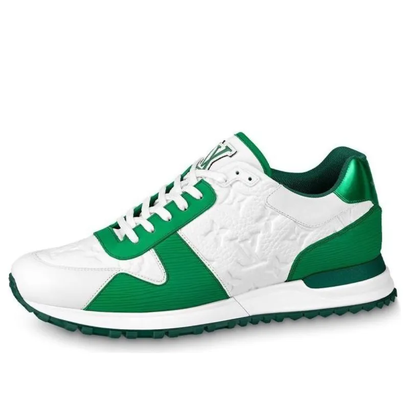 LOUIS VUITTON LV Run Away Sneakers 'White Monogram with Green EPI' 1AA6PB sold by KicksCrew