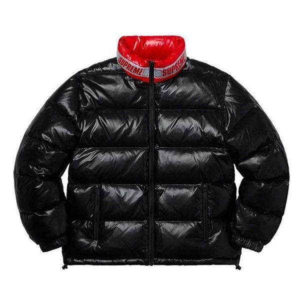 Supreme Shiny Reversible Puffy Jacket 'Black Red' SUP-SS20-164 sold by KicksCrew