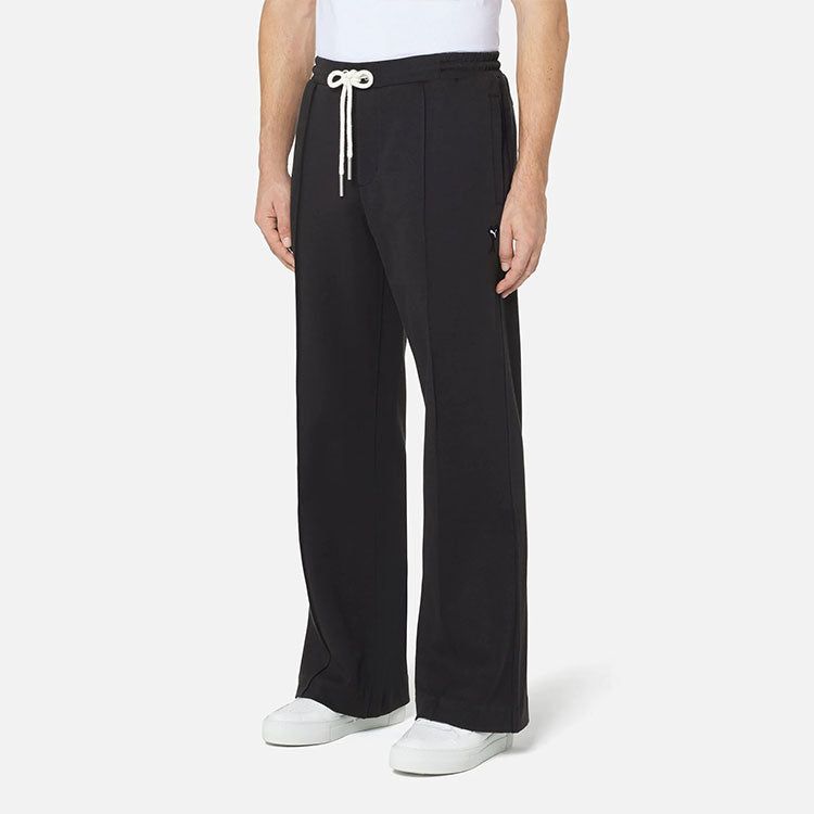 Puma X AMI Wide Leg Pants 'Black' 534068-01 sold by KicksCrew product image thumbnail 2