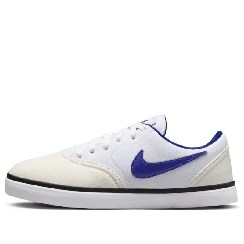 (GS) Nike SB Check Canvas 'Summit White Royal Blue' 905373-102 sold by KicksCrew
