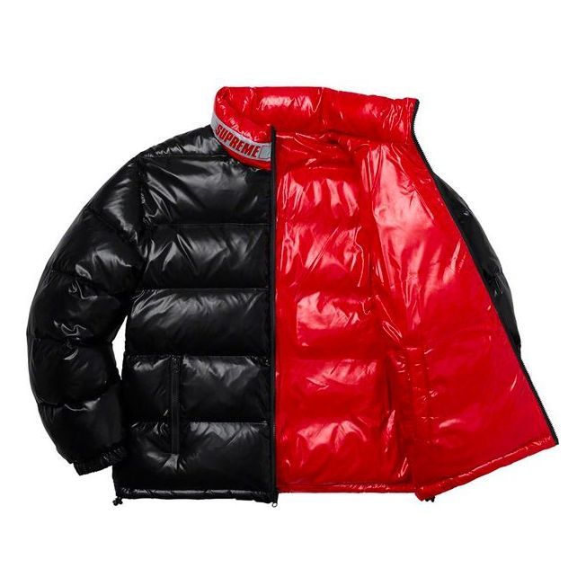 Supreme Shiny Reversible Puffy Jacket 'Black Red' SUP-SS20-164 sold by KicksCrew product image thumbnail 4
