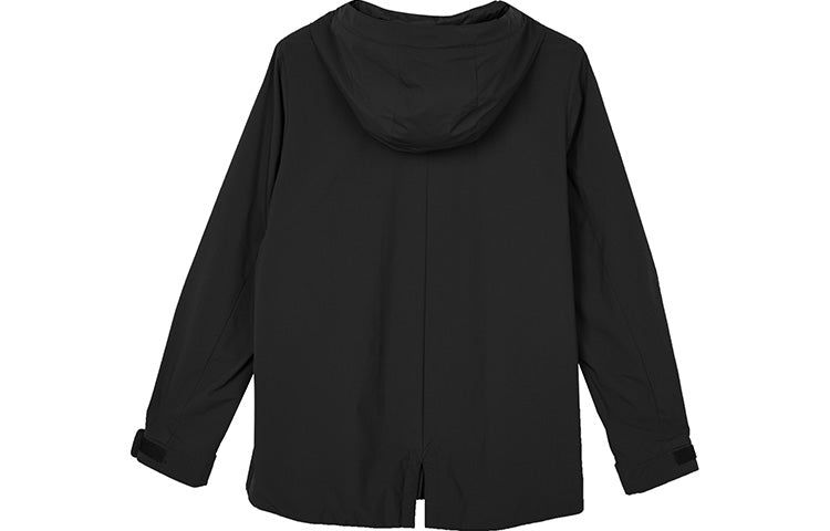 (WMNS) Skechers Stroll Series Logo Casual Hooded Woven Jacket 'Black' L323W121-03B6 sold by KicksCrew product image thumbnail 2