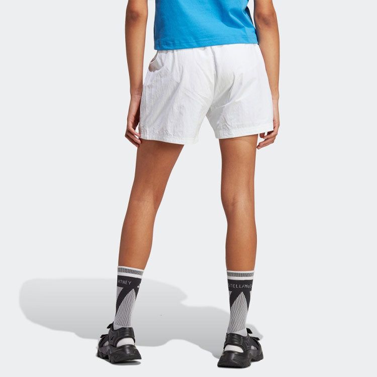 (WMNS) adidas by Stella McCartney TrueCasuals Sportswear Woven Shorts 'White' HZ2227 sold by KicksCrew product image thumbnail 3