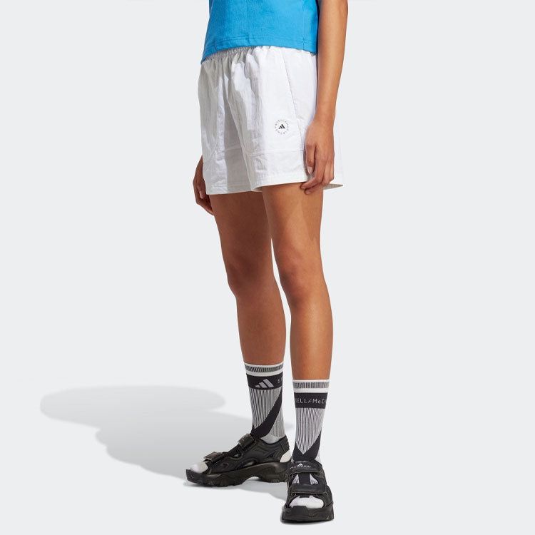(WMNS) adidas by Stella McCartney TrueCasuals Sportswear Woven Shorts 'White' HZ2227 sold by KicksCrew product image thumbnail 2