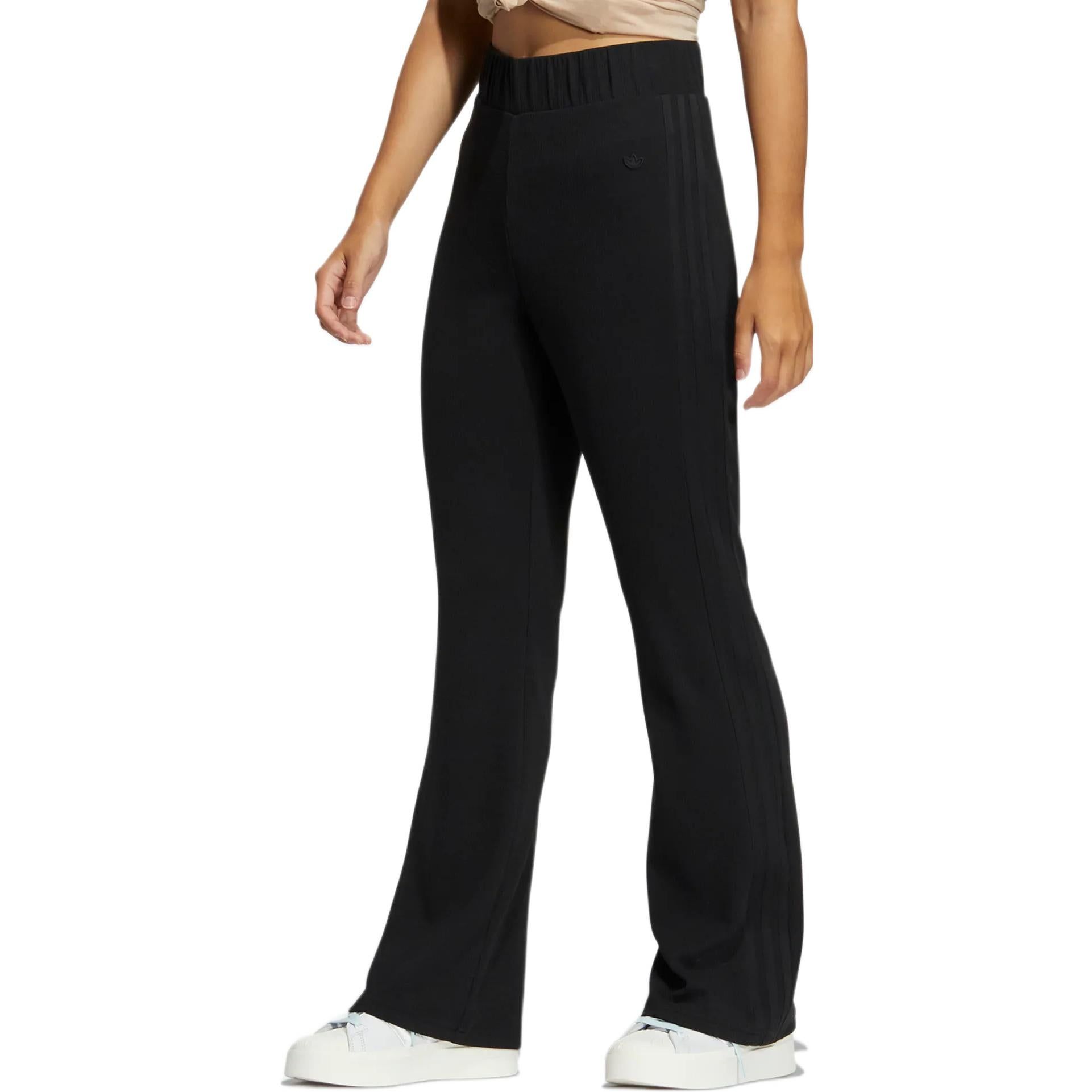 (WMNS) Adidas Originals Flare Trousers 'Black' HY1359 sold by KicksCrew product image thumbnail 2