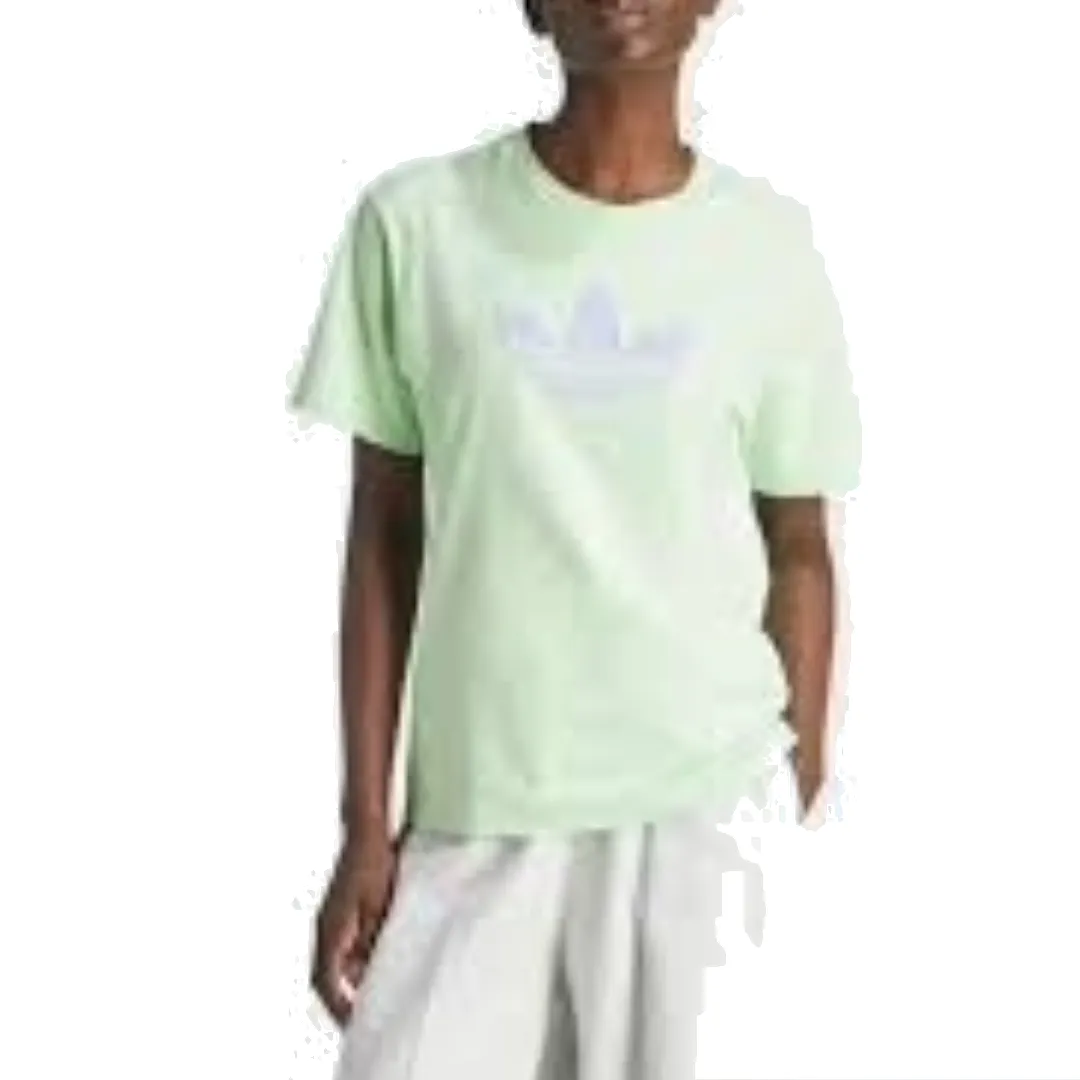(WMNS) adidas Monogram Trefoil T-Shirt Asia Sizing 'Green' IU2374 sold by KicksCrew product image thumbnail 2