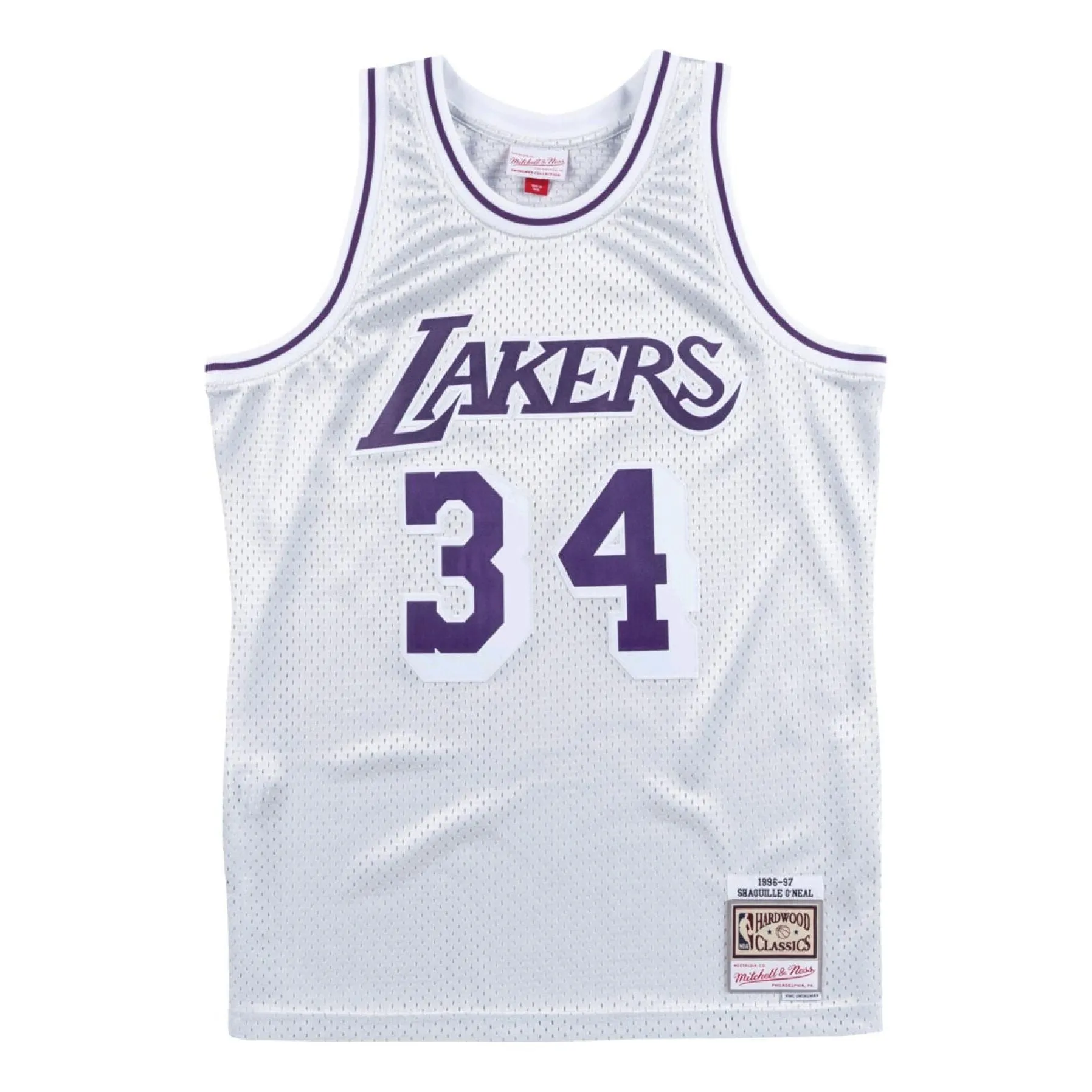 Mitchell & Ness x NBA Los Angeles Lakers 1996-97 Jersey 'Shaquille O'Neal 34' SMJYNG18476-LALSILV96SON sold by KicksCrew