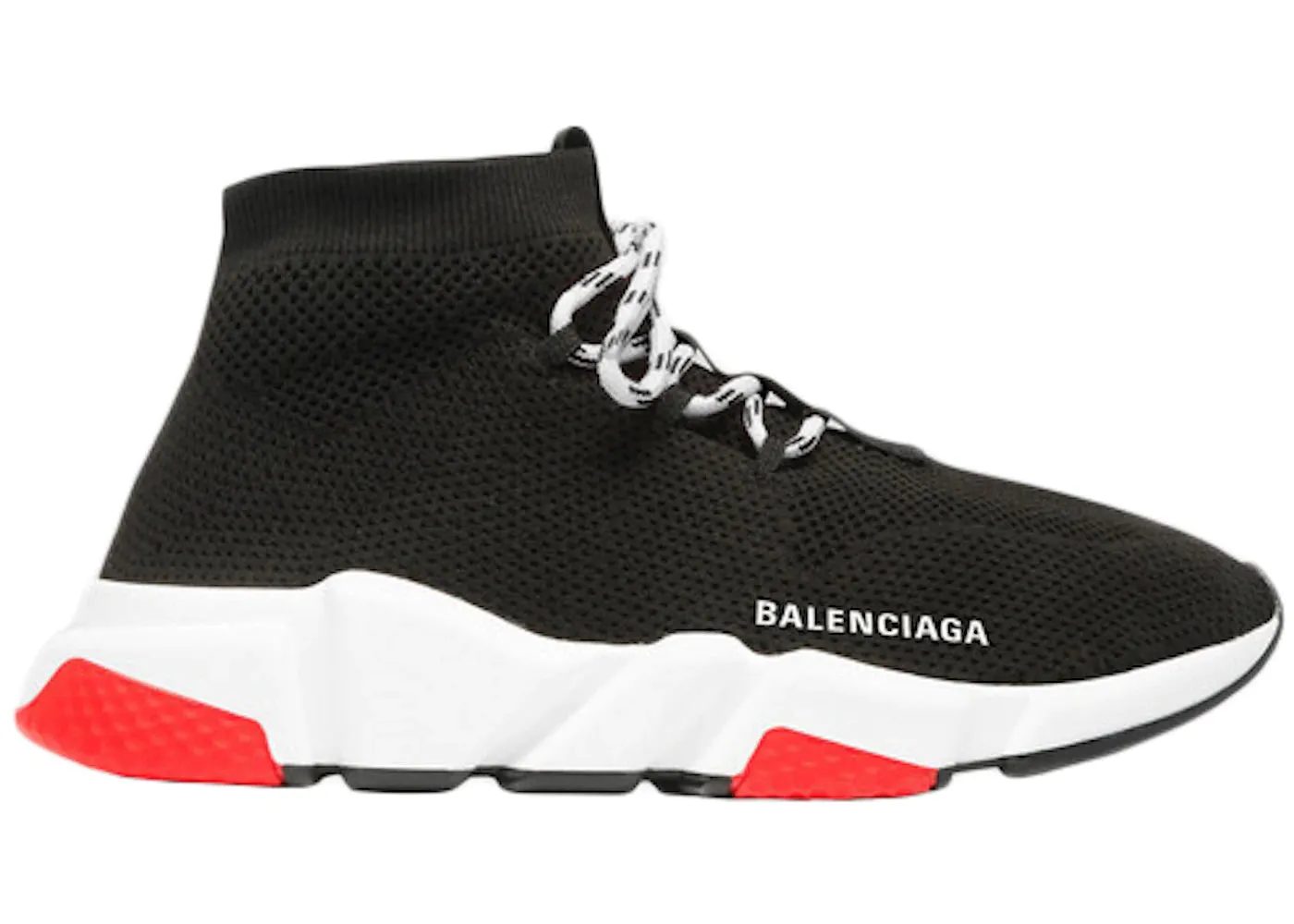 (WMNS) Balenciaga Speed 1.0 Sneakers 'Black White Red' 559351W1HP01000 sold by KicksCrew product image thumbnail 2