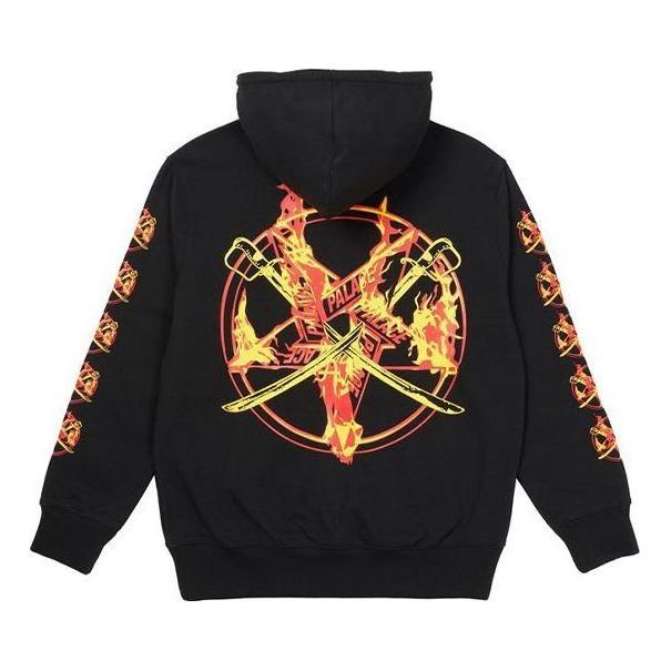 Palace FW21 X Salomon Flamed Hoodie 'Black' P21HD014 sold by KicksCrew