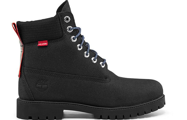 Timberland Heritage 6 Inch Waterproof Wide Fit Boots 'Black Helcor with Orange' A44NGW sold by KicksCrew product image thumbnail 2