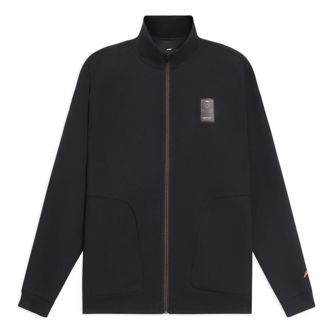 Li-Ning Label Logo Training Jacket 'Black' AWDS787-2 sold by KicksCrew