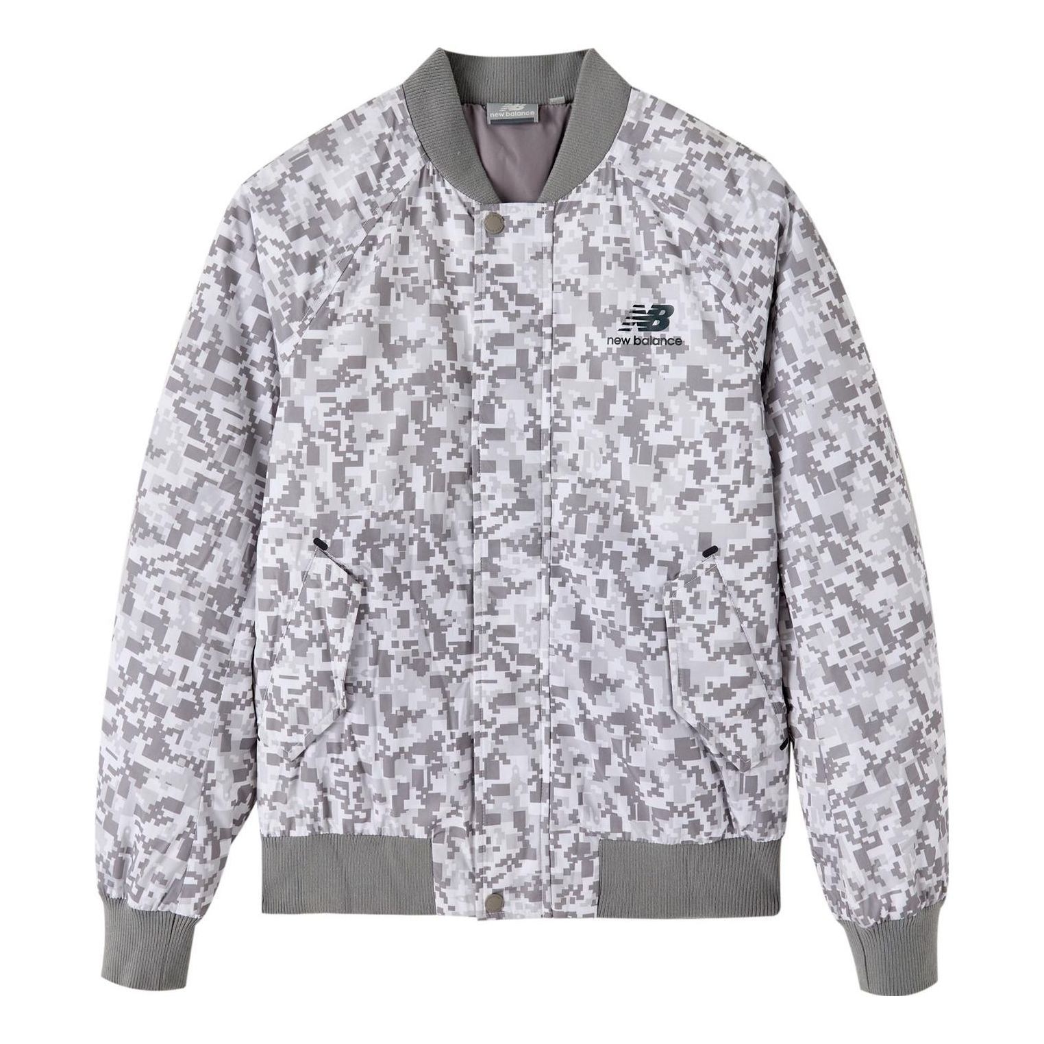 New Balance Athletic Camo Full-Zip Coat 'White Grey' NP546023-MIX sold by KicksCrew