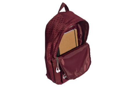(WMNS) adidas Trefoil Jacquard Monogram Backpack 'Burgundy' IC2087 sold by KicksCrew