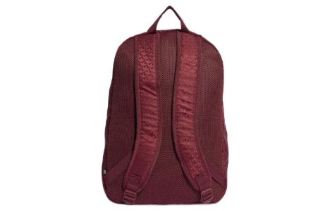 (WMNS) adidas Trefoil Jacquard Monogram Backpack 'Burgundy' IC2087 sold by KicksCrew