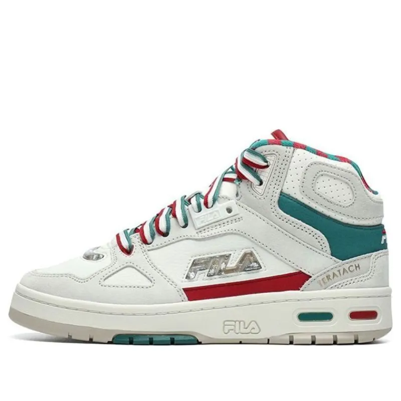 (WMNS) FILA FUSION Teratach Basketball Shoes 'White Grey' T12W219107FBD sold by KicksCrew