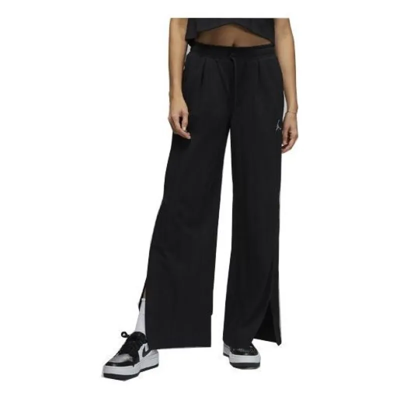 (WMNS) Air Jordan Logo Knit Trousers 'Black' DX0397-010 sold by KicksCrew