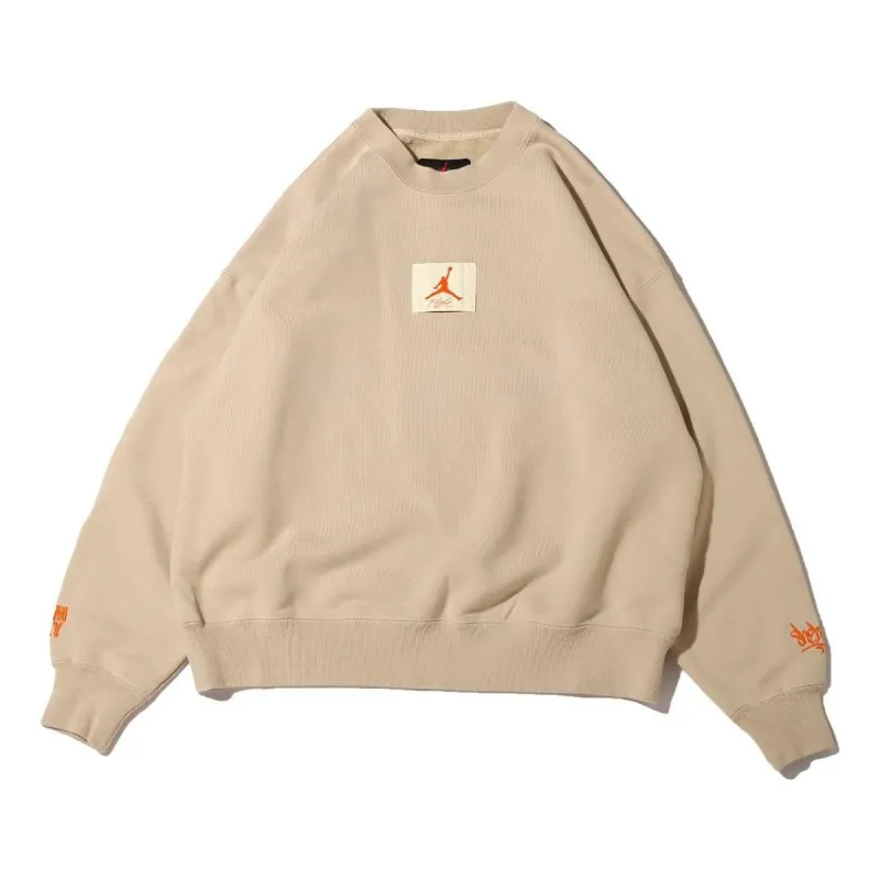 (WMNS) Air Jordan x Shelflife Crew-Neck Sweatshirt 'Tan' DV7014-206 sold by KicksCrew