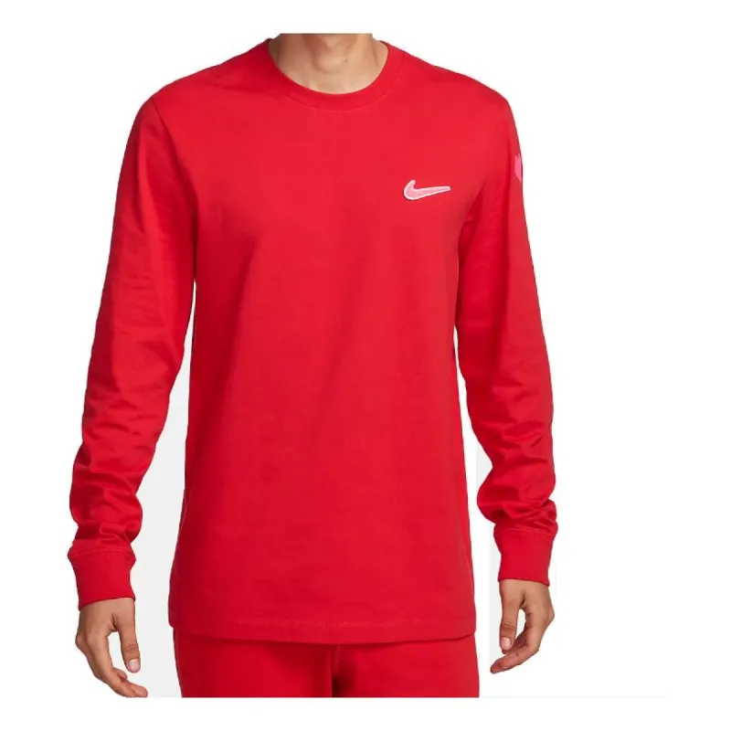 Nike Sportswear Long-Sleeve T-Shirt 'University Red' FV3993-657 sold by KicksCrew