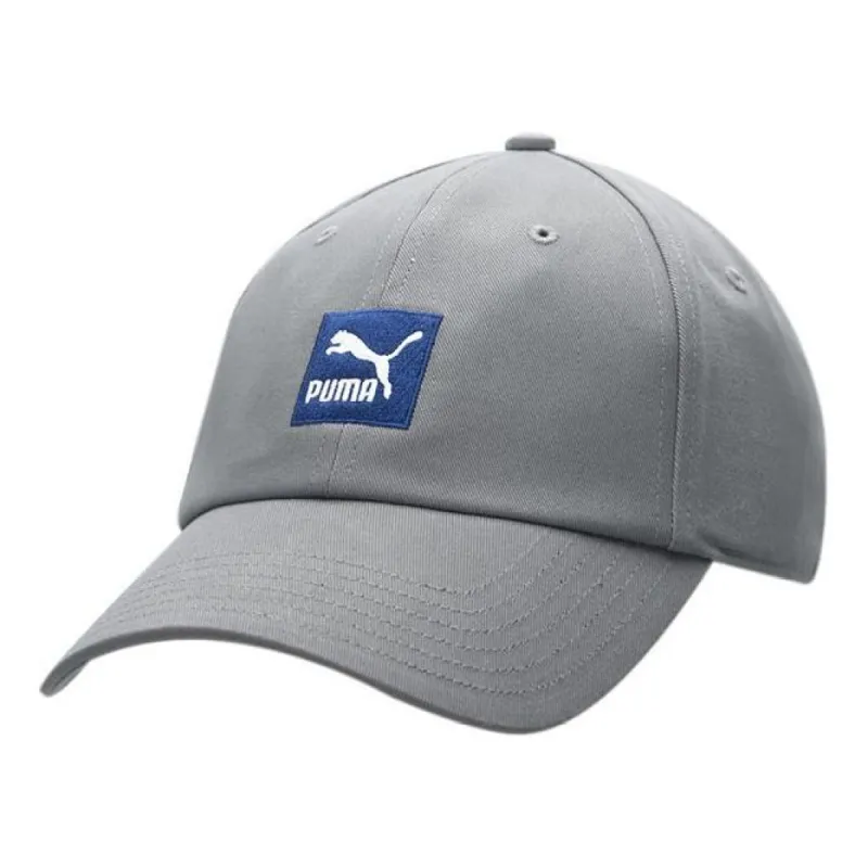 Puma Logo Cap 'Grey Blue White' 024351-01 sold by KicksCrew