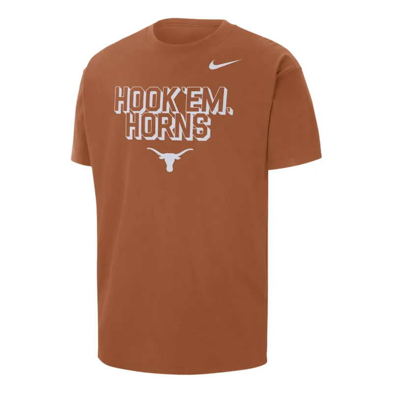 Nike College Texas Max90 Crew-Neck T-Shirt 'Desert Orange' FQ5482-802 sold by KicksCrew