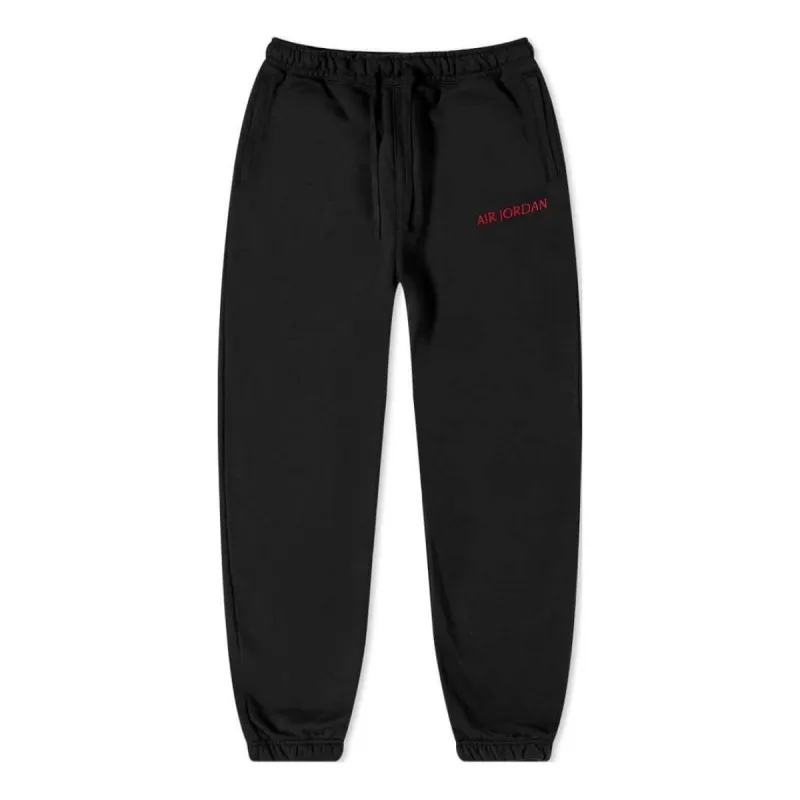 (WMNS) Air Jordan Woodwork Fleece Pant 'Black' DQ4651-010 sold by KicksCrew