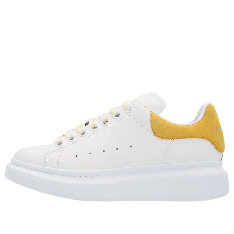 (WMNS) Alexander McQueen Oversized Shoes 'White Yellow' 719412WHGP79429 sold by KicksCrew