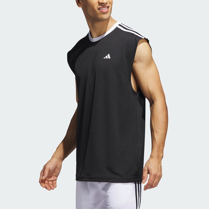 adidas Basketball All-World Sleeveless Tee 'Black' IL2294 sold by KicksCrew product image thumbnail 2
