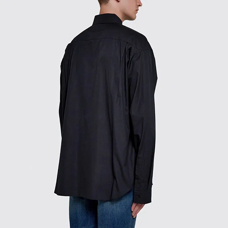 Balenciaga Dry Cleaning Shirt Large Fit 'Black' 664626TEM161000 sold by KicksCrew product image thumbnail 4