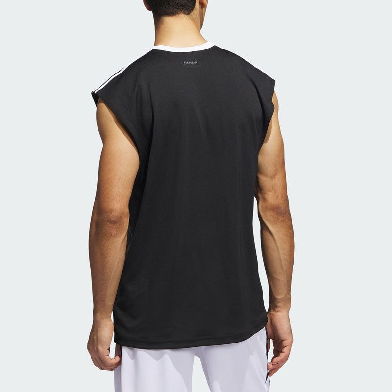 adidas Basketball All-World Sleeveless Tee 'Black' IL2294 sold by KicksCrew product image thumbnail 3